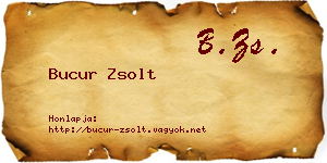 Bucur Zsolt névjegykártya