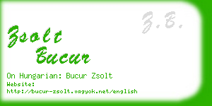 zsolt bucur business card